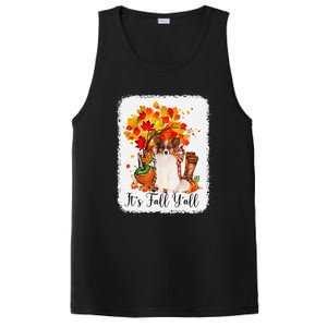 It's Fall Y'all Papillion Dog Halloween Thanksgiving PosiCharge Competitor Tank