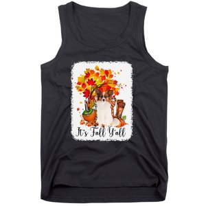 It's Fall Y'all Papillion Dog Halloween Thanksgiving Tank Top