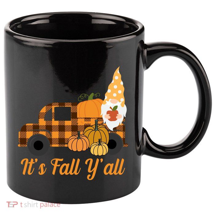 It's Fall Y'all Pumpkin Gnome 11oz C Handle Ceramic Mug
