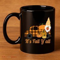 It's Fall Y'all Pumpkin Gnome 11oz C Handle Ceramic Mug