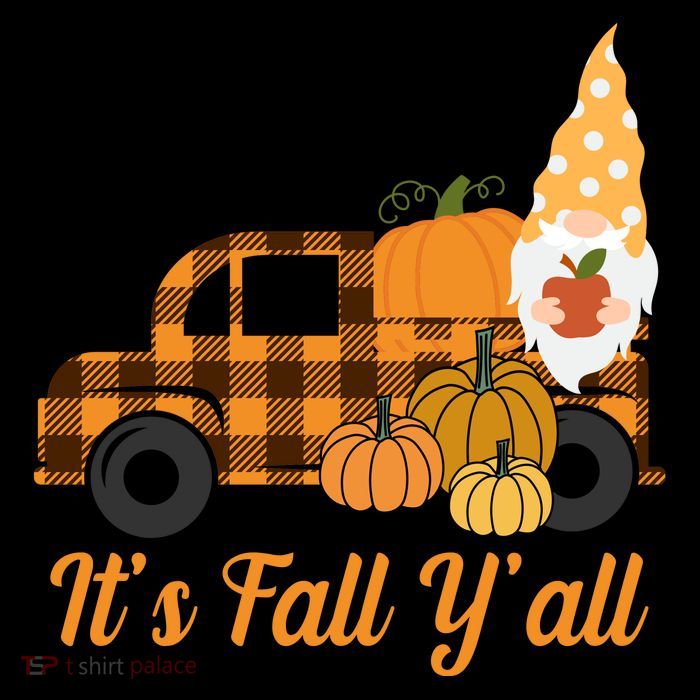 It's Fall Y'all Pumpkin Gnome Cooling Performance Long Sleeve Crew