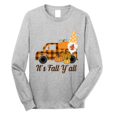 It's Fall Y'all Pumpkin Gnome Long Sleeve Shirt