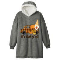 It's Fall Y'all Pumpkin Gnome Hooded Wearable Blanket