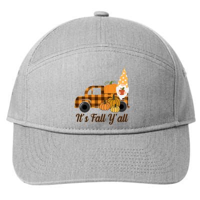 It's Fall Y'all Pumpkin Gnome 7-Panel Snapback Hat
