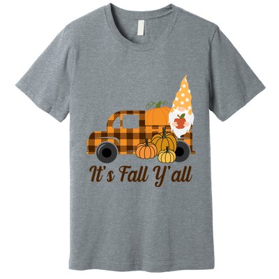 It's Fall Y'all Pumpkin Gnome Premium T-Shirt