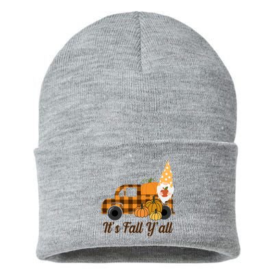 It's Fall Y'all Pumpkin Gnome Sustainable Knit Beanie