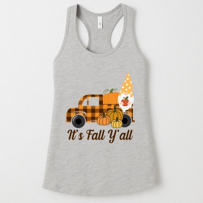 It's Fall Y'all Pumpkin Gnome Womens Tank Top