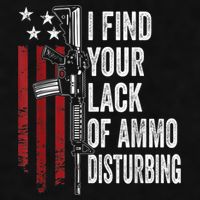 I Find Your Lack Of Ammo Disturbing Funny Gun Owner Joke Ladies PosiCharge Tri-Blend Wicking Tank