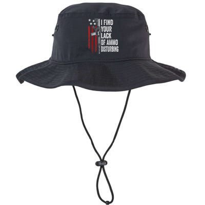 I Find Your Lack Of Ammo Disturbing Funny Gun Owner Joke Bucket Hat