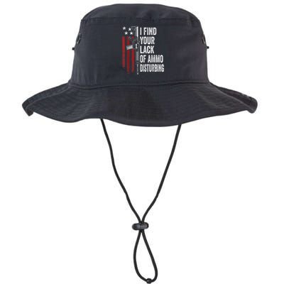 I Find Your Lack Of Ammo Disturbing Funny Gun Owner Joke Legacy Cool Fit Booney Bucket Hat