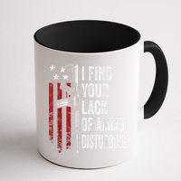 I Find Your Lack Of Ammo Disturbing Funny Gun Owner Joke Mug