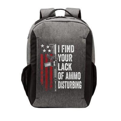 I Find Your Lack Of Ammo Disturbing Funny Gun Owner Joke Vector Backpack