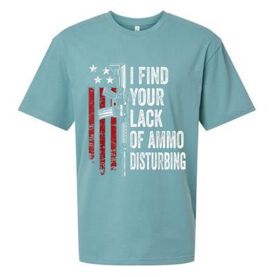 I Find Your Lack Of Ammo Disturbing Funny Gun Owner Joke Sueded Cloud Jersey T-Shirt