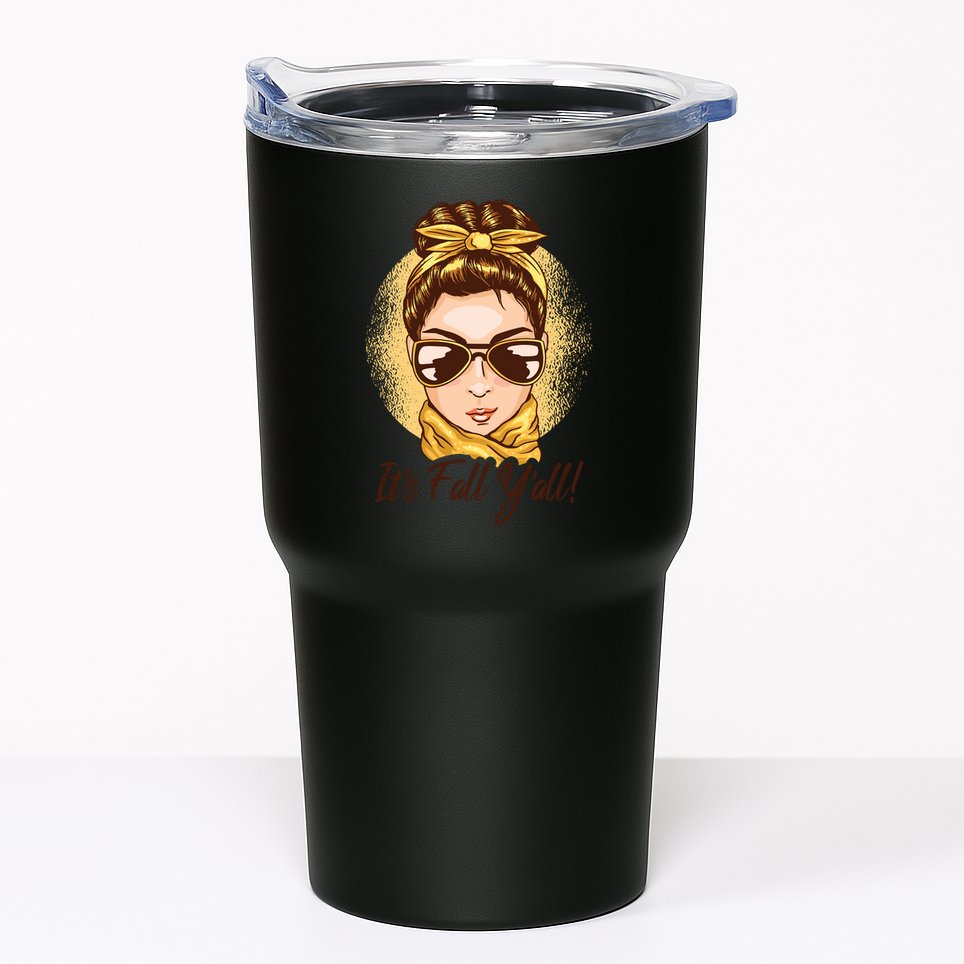 It's Fall Y'all Female Bun Tumbler