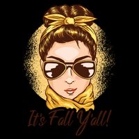 It's Fall Y'all Female Bun Magnet
