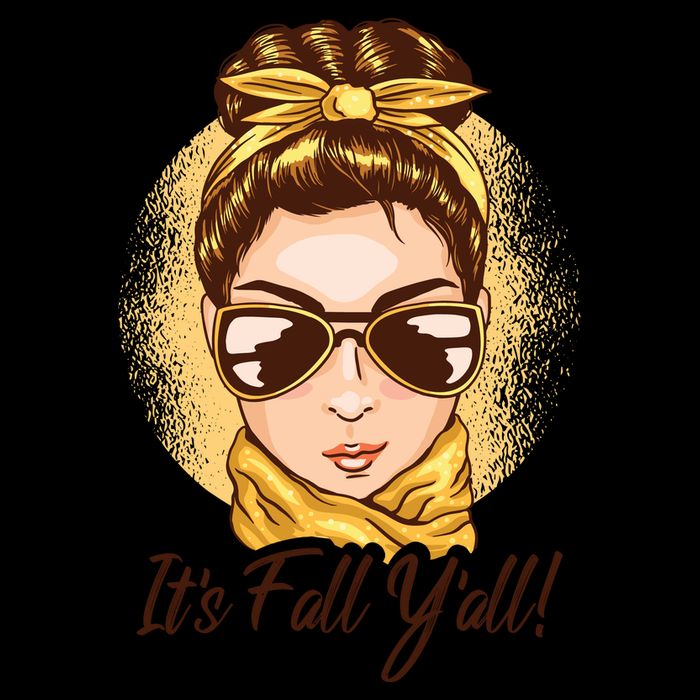 It's Fall Y'all Female Bun Magnet