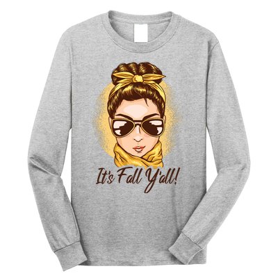 It's Fall Y'all Female Bun Long Sleeve Shirt