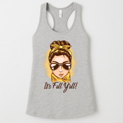 It's Fall Y'all Female Bun Womens Tank Top