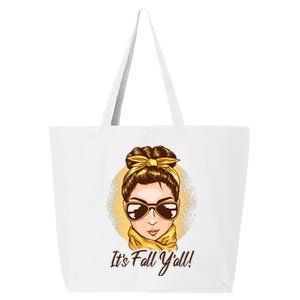 It's Fall Y'all Female Bun 25L Jumbo Tote