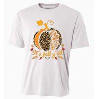 Its Fall Yall Fall Nurse Scrub Tops Leopard Pumpkin Nurse Cooling Performance Crew T-Shirt