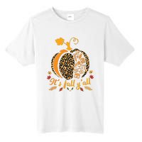 Its Fall Yall Fall Nurse Scrub Tops Leopard Pumpkin Nurse Tall Fusion ChromaSoft Performance T-Shirt