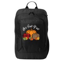 Its Fall YAll Pumpkin Leopard Print Autumn Women Girl City Backpack