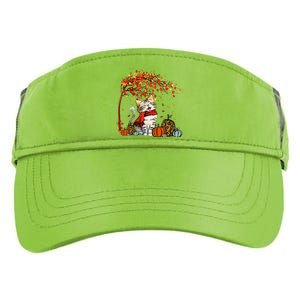 ItS Fall YAll Cat Leaf Fall Tree Hello Autumn Thanksgiving Adult Drive Performance Visor