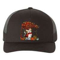 ItS Fall YAll Cat Leaf Fall Tree Hello Autumn Thanksgiving Yupoong Adult 5-Panel Trucker Hat