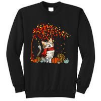 ItS Fall YAll Cat Leaf Fall Tree Hello Autumn Thanksgiving Sweatshirt