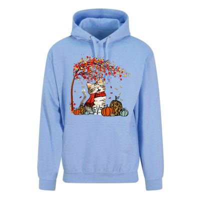 ItS Fall YAll Cat Leaf Fall Tree Hello Autumn Thanksgiving Unisex Surf Hoodie