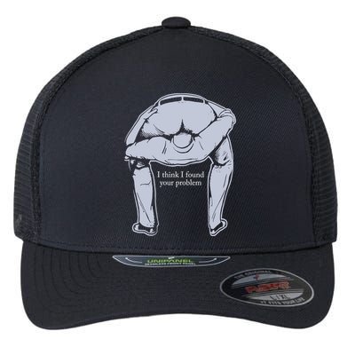 I Found Your Problem Funny Flexfit Unipanel Trucker Cap