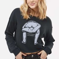 I Found Your Problem Funny Cropped Pullover Crew