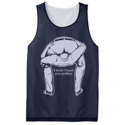 I Found Your Problem Funny Mesh Reversible Basketball Jersey Tank