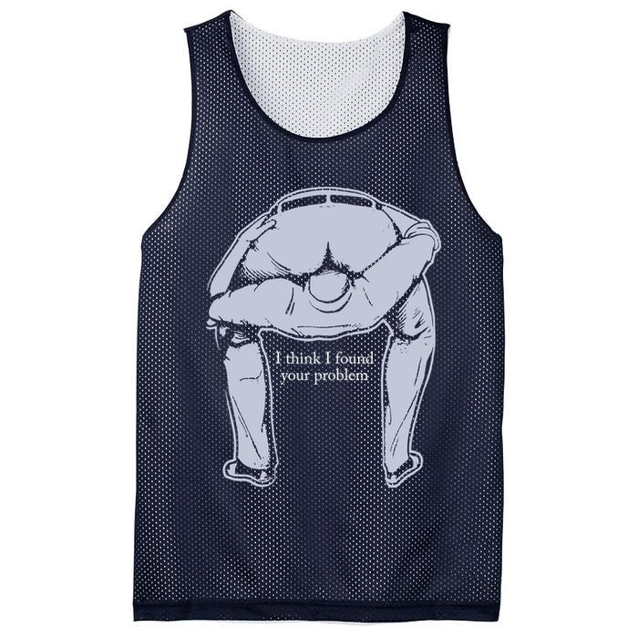 I Found Your Problem Funny Mesh Reversible Basketball Jersey Tank
