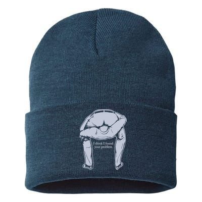 I Found Your Problem Funny Sustainable Knit Beanie