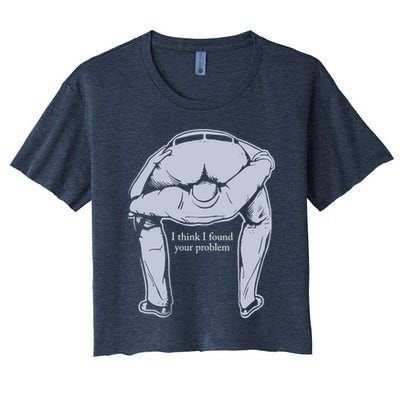 I Found Your Problem Funny Crop Top