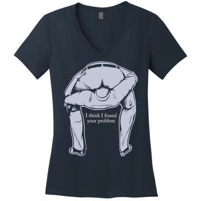 I Found Your Problem Funny Women's V-Neck T-Shirt