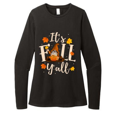 ItS Fall YAll Cute Gnomes Pumpkin Autumn Tree Fall Leaves Cool Gift Womens CVC Long Sleeve Shirt