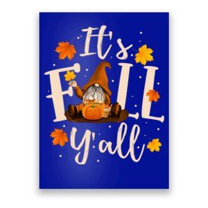 ItS Fall YAll Cute Gnomes Pumpkin Autumn Tree Fall Leaves Cool Gift Poster