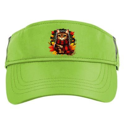 ItS Fall YAll Cat Leaf Fall Tree Hello Autumn Thanksgiving Adult Drive Performance Visor