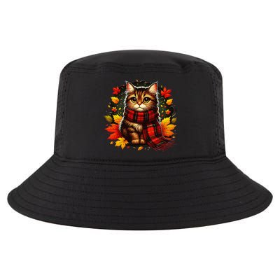 ItS Fall YAll Cat Leaf Fall Tree Hello Autumn Thanksgiving Cool Comfort Performance Bucket Hat