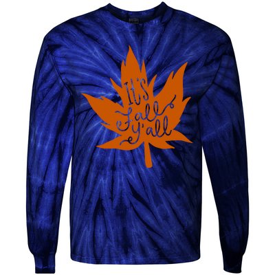 It's Fall Y'all Nature Lover Tie-Dye Long Sleeve Shirt