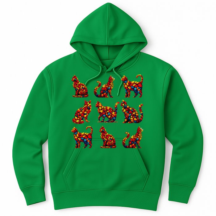 ItS Fall YAll Cat Leaf Fall Tree Hello Autumn Thanksgiving Hoodie