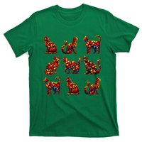 ItS Fall YAll Cat Leaf Fall Tree Hello Autumn Thanksgiving T-Shirt