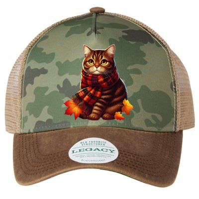 ItS Fall YAll Cat Leaf Fall Tree Hello Autumn Thanksgiving Legacy Tie Dye Trucker Hat