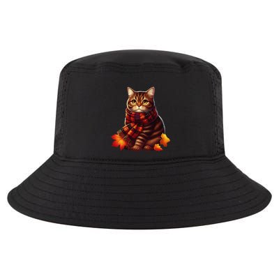ItS Fall YAll Cat Leaf Fall Tree Hello Autumn Thanksgiving Cool Comfort Performance Bucket Hat