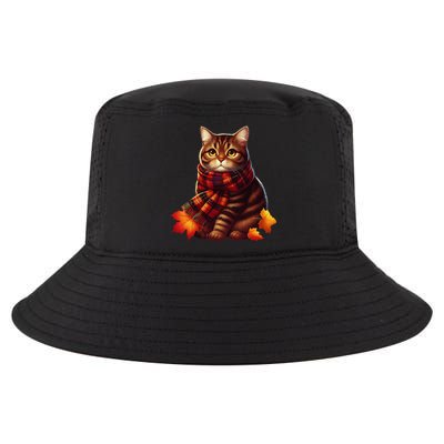 ItS Fall YAll Cat Leaf Fall Tree Hello Autumn Thanksgiving Cool Comfort Performance Bucket Hat