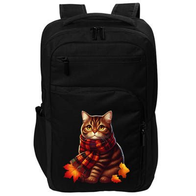 ItS Fall YAll Cat Leaf Fall Tree Hello Autumn Thanksgiving Impact Tech Backpack