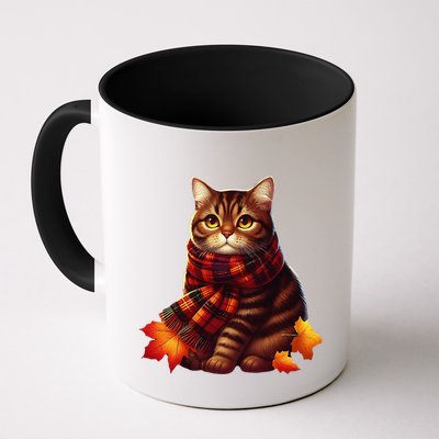 ItS Fall YAll Cat Leaf Fall Tree Hello Autumn Thanksgiving Coffee Mug