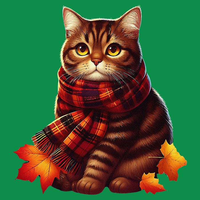ItS Fall YAll Cat Leaf Fall Tree Hello Autumn Thanksgiving Poster